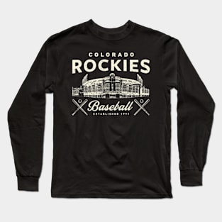 Rockies Coors Field By Buck Long Sleeve T-Shirt